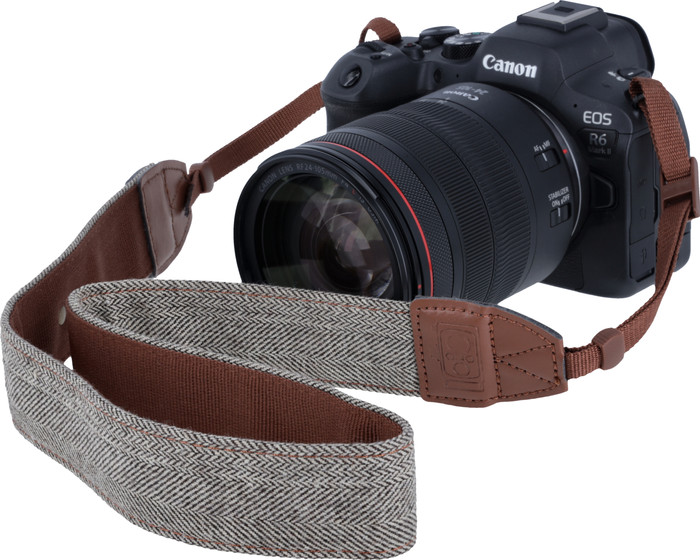 Rollei Camera Strap Brown product in use