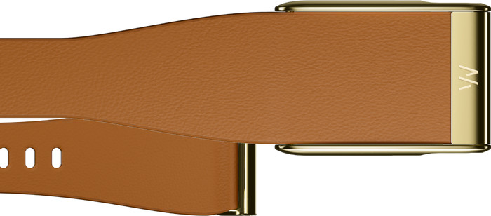 WHOOP MG LeatherLuxe Tapered Band Braun/Gold S/M Main Image