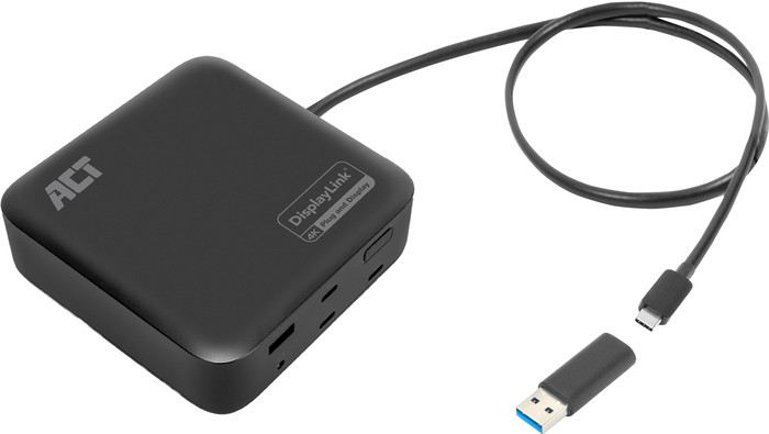 ACT USB-C Dual 4K Monitor DisplayLink Dockingstation oberseite