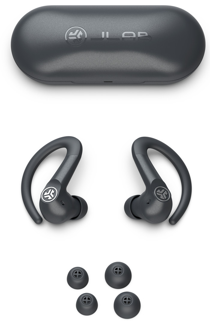 Jlab Go Sport ANC True Wireless Earbuds Gray combined product