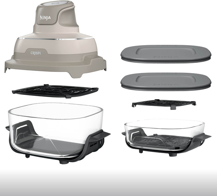 Ninja CRISPi 4-in-1 Glass Airfryer Cream detail