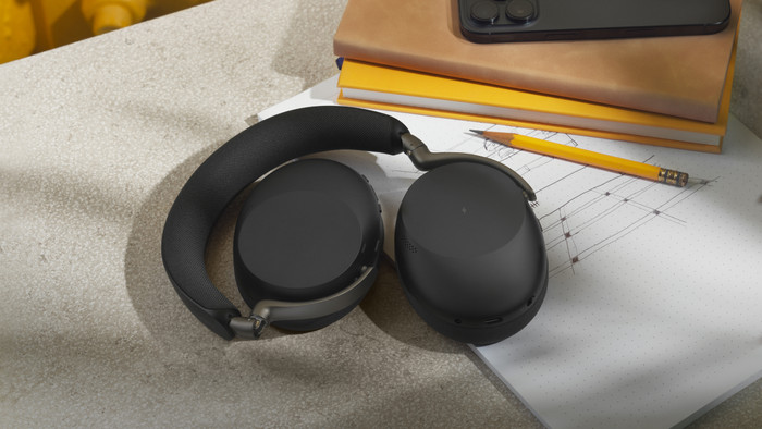 Jabra Evolve3 85 UC Link390c Kabelloses Office-Headset Schwarz visueller lieferant