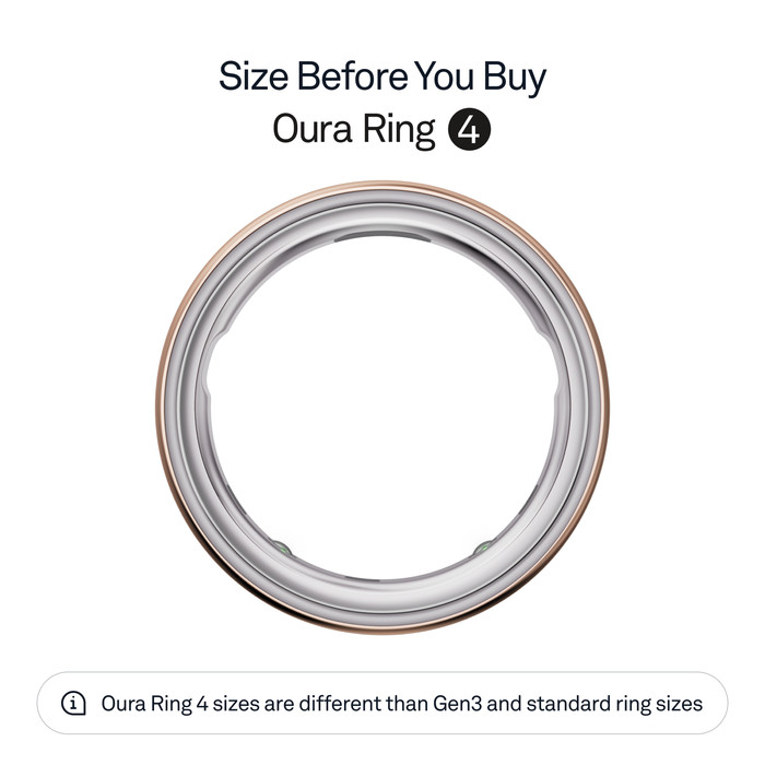 Oura Ring 4 Size 5 Rose Gold visual supplier
