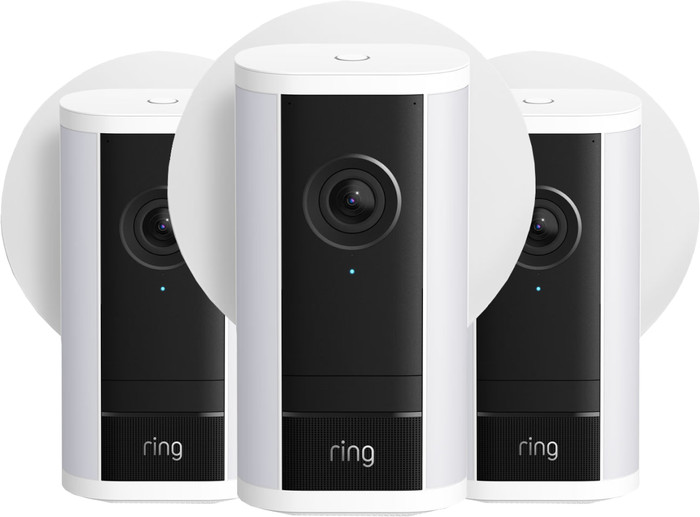 Ring Spotlight Kamera Pro 2. Generation Stecker Weiß 3er-Pack Main Image