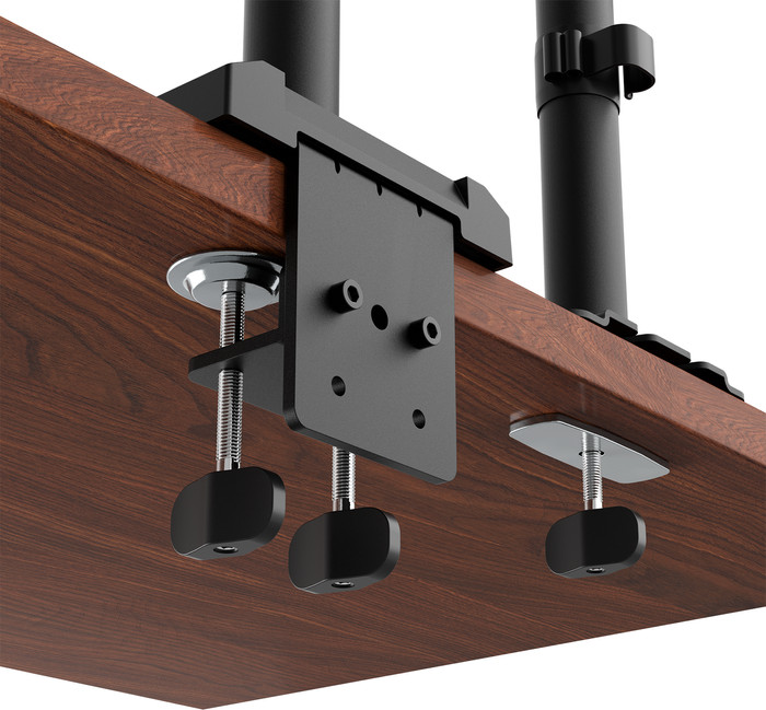 Neomounts NERO DS60-600BL2-1 Monitorhalterung Schwarz produkt in gebrauch