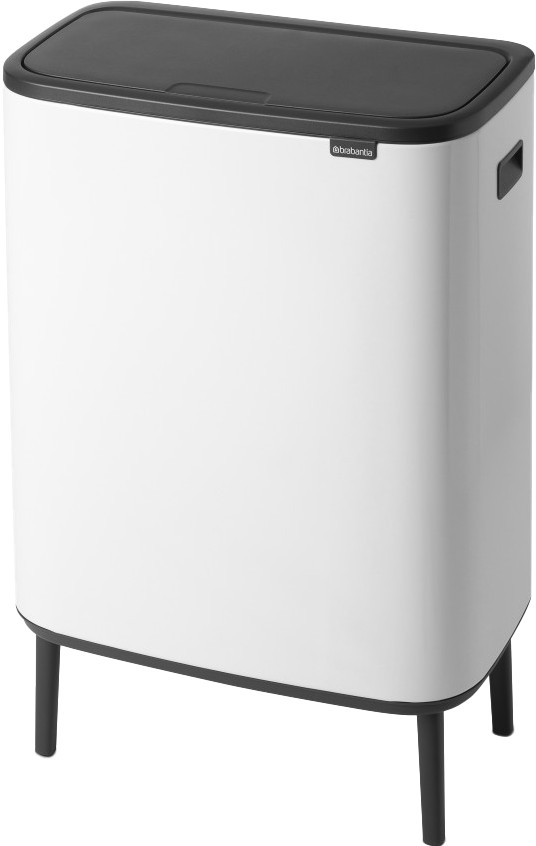 Brabantia Bo Touch Bin Hi Mülleimer - 60 l - Weiß linke seite