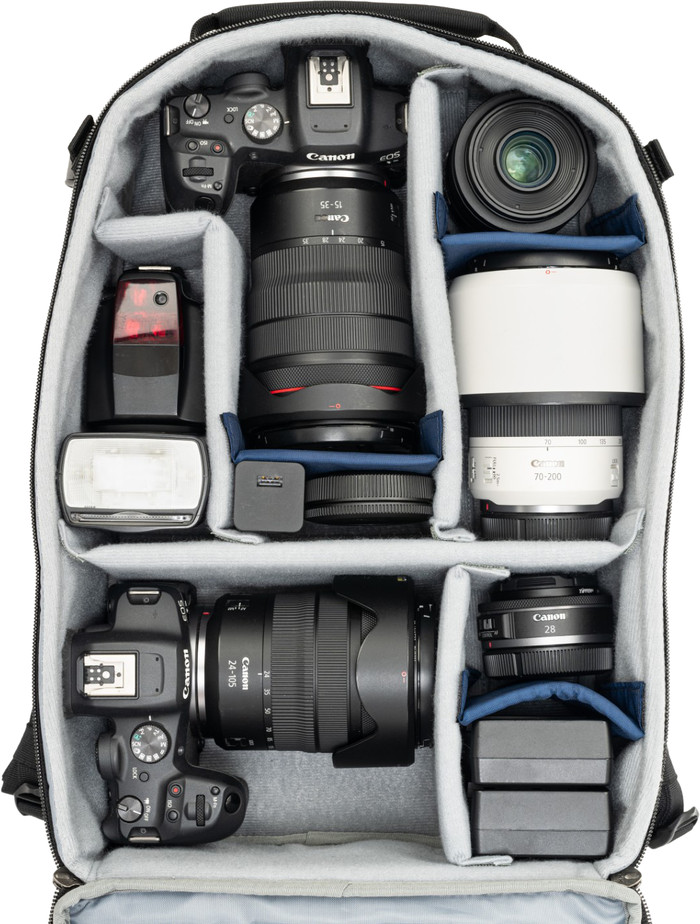 Think Tank Mirrorless Mover Reiserucksack Marine Blue innen