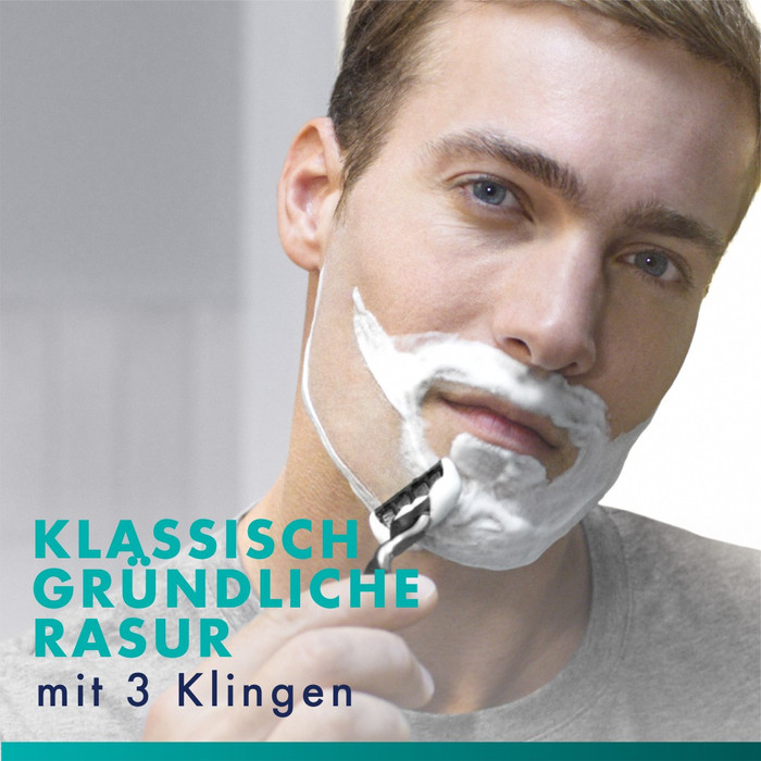 Gillette Mach3 Ersatzklingen (20 Stück) produkt in gebrauch