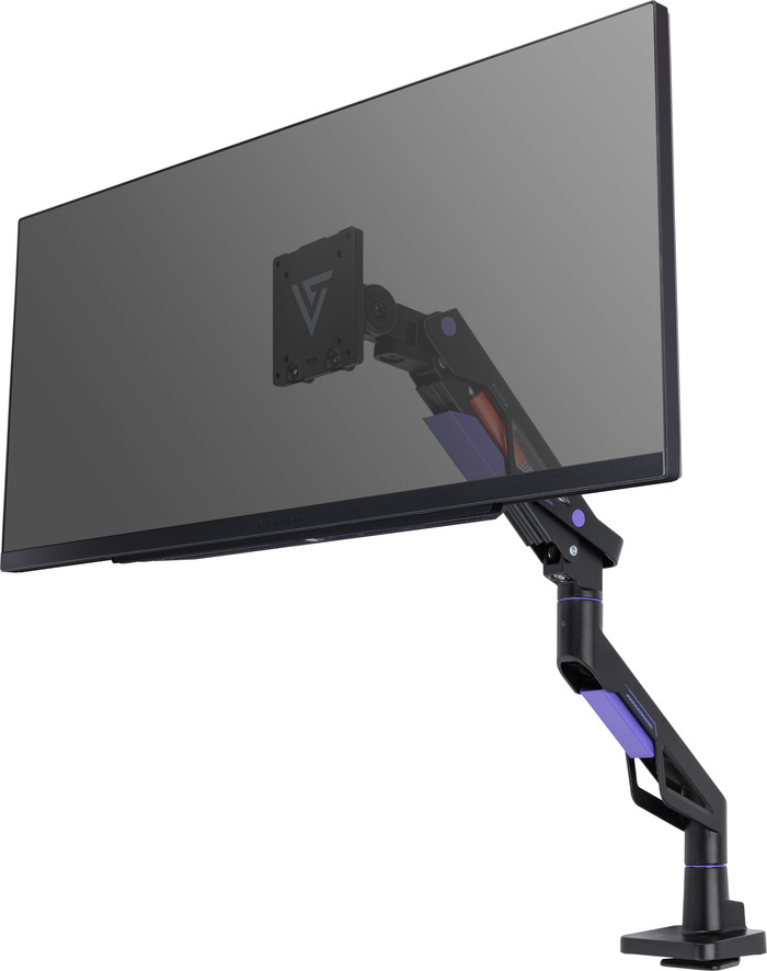 Vortech Monitorhalterung mit Gasfeder vorne