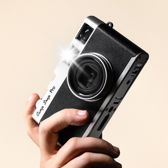 Camp Snap Pro Kamera produkt in gebrauch