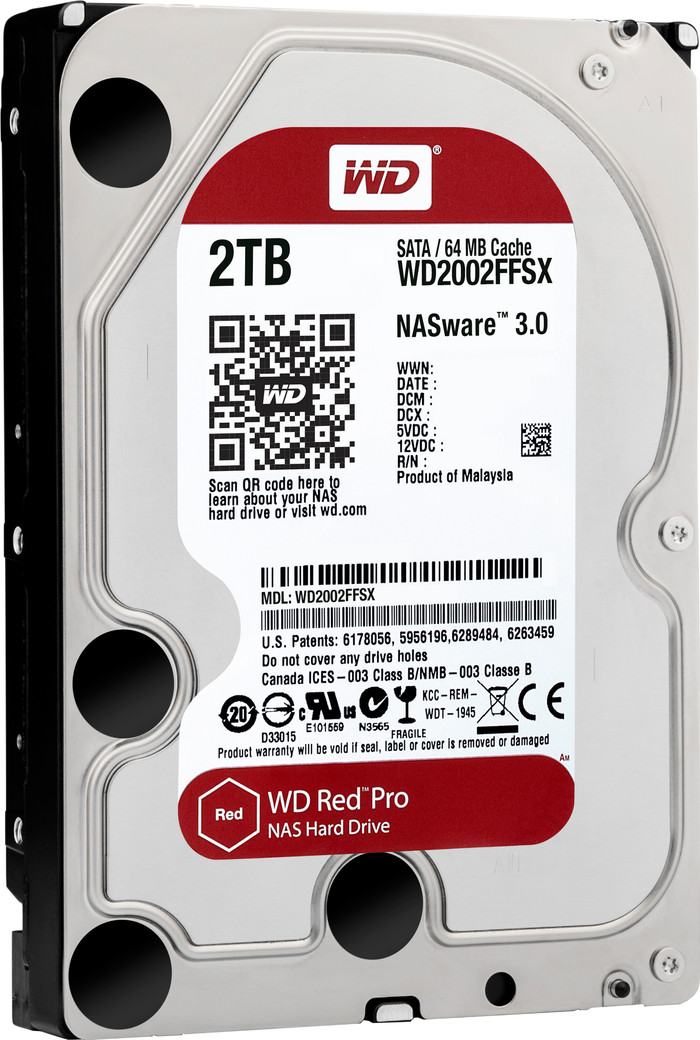 WD Red Pro WD2002FFSX 2 TB vorne