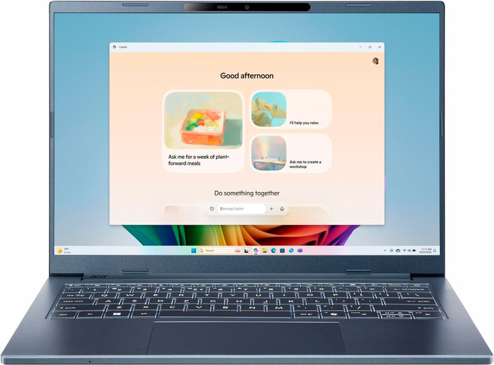 Acer Aspire 14 AI Copilot+ PC A14-11M-X3EH - 14" - Snapdragon X - 32GB RAM/1TB SSD vorne