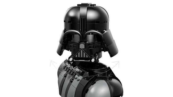 LEGO Star Wars Dart Vader Bust 75439 detail
