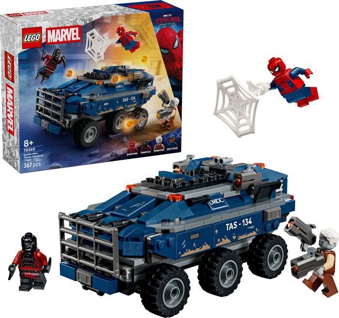 LEGO Marvel Spider-Man Jagt den Gefängnistransporter 76349 rechte seite