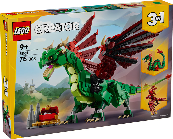 LEGO Creator 3-in-1 Medieval Dragon 31161 packaging