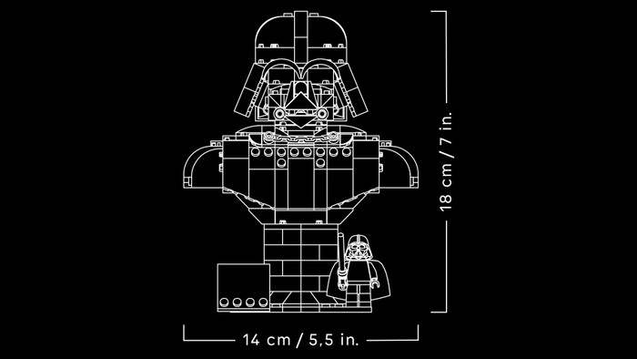 LEGO Star Wars Dart Vader Bust 75439 visual supplier