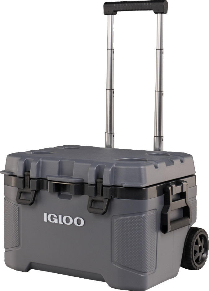 Igloo Trailmate 52 QT Carbonite Roller Kühlbox vorne