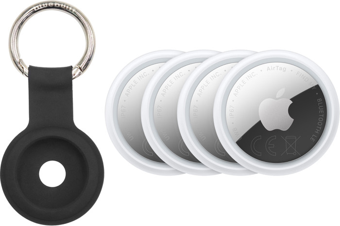 Apple AirTag 2 (4er-Pack) + BlueBuilt Apple AirTag Schlüsselanhänger Main Image