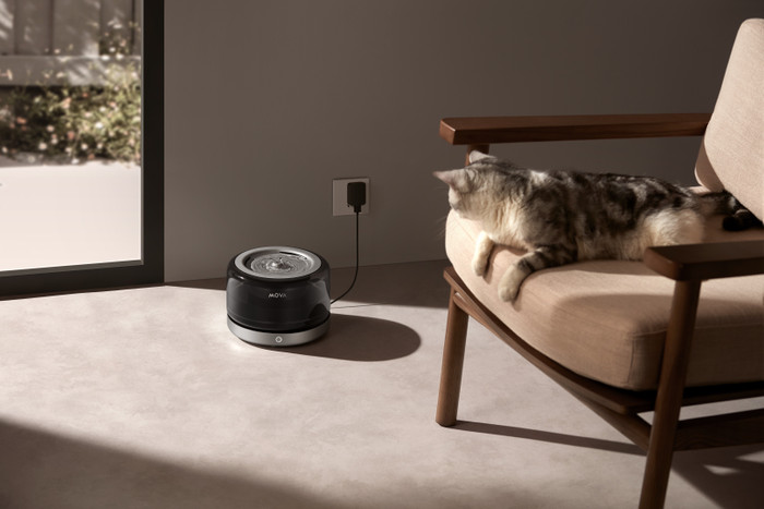 Mova Trinkbrunnen WF20 Pro Schwarz produkt in gebrauch