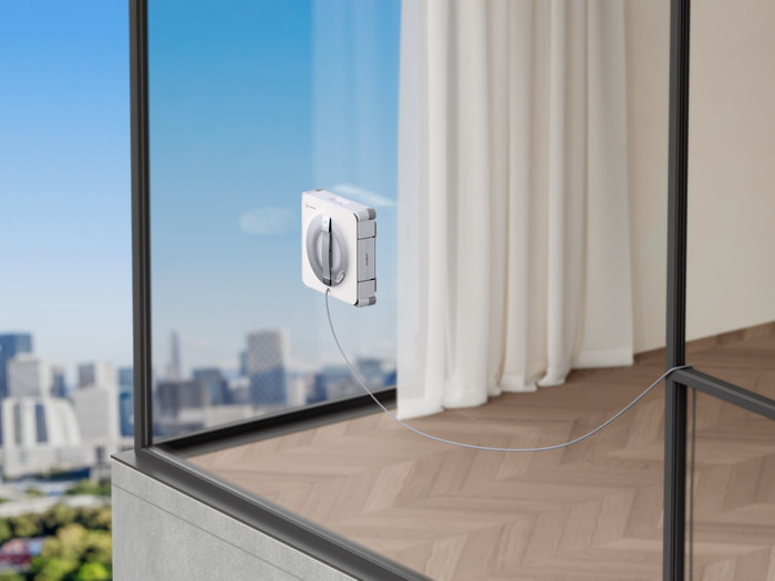 Ecovacs WINBOT W2S Pro Omni product in use