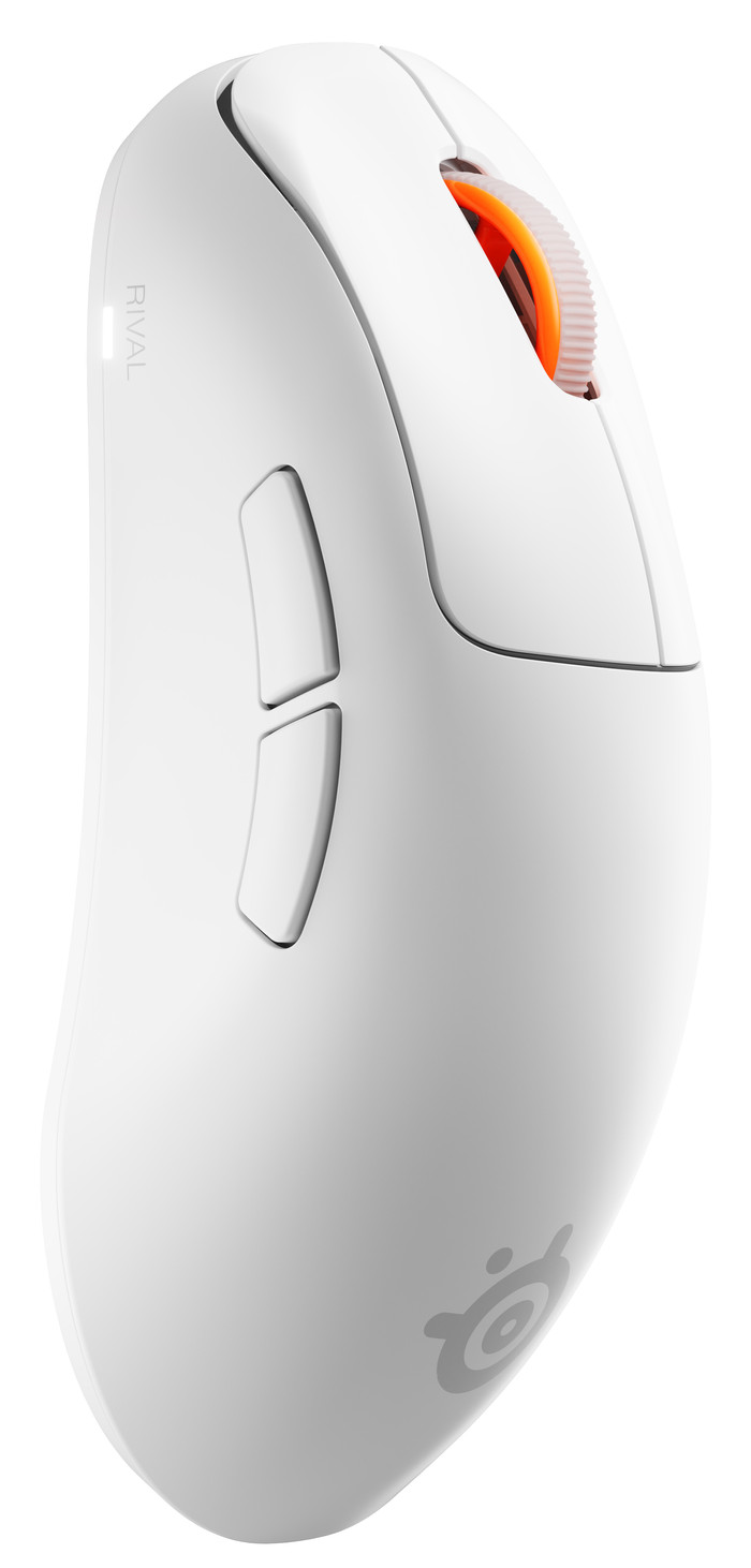 SteelSeries Rival Pro WL Wireless Gaming Mouse White left side