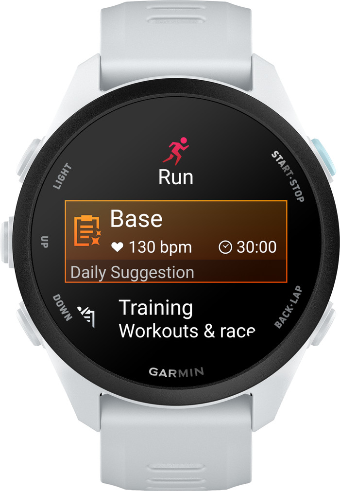 Garmin Forerunner 70 43mm White front