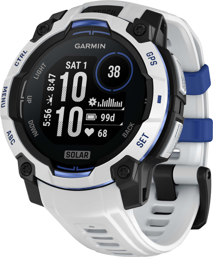 Garmin Instinct 3 Solar White 45mm right side