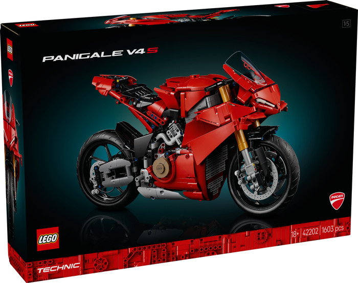 LEGO Technic Ducati Panigale V4 S Motorrad 42202 verpackung
