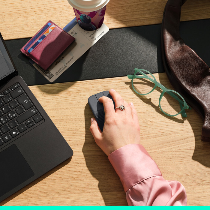 Logitech Mobi Fold Maus Graphit visueller lieferant