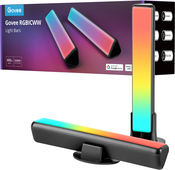 Govee RGBICWW Light Bars vorne