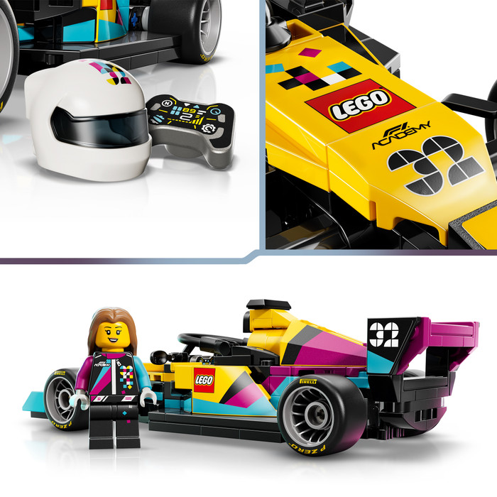 LEGO Speed Champions F1 ACADEMY Race Car 77258 product in use