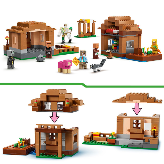 LEGO Minecraft Angriff des Magiers auf das Dorf 21596 visueller lieferant
