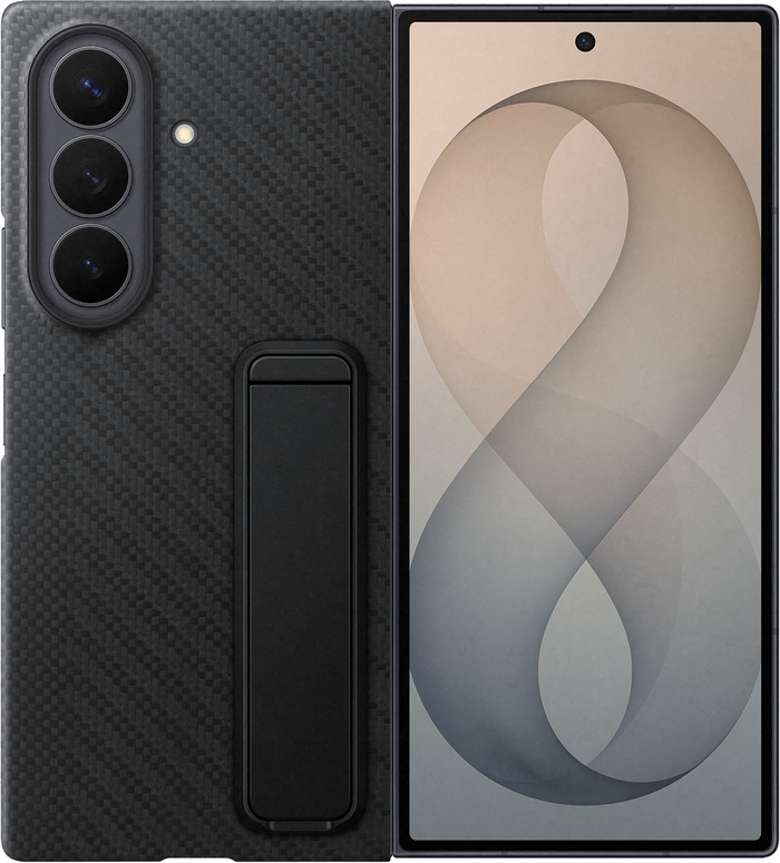 Samsung Galaxy Z Fold 8 Ultra Standing Grip Back Cover with Magnet Black Main Image
