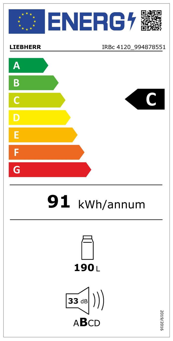 Liebherr IRBc 4120 energielabel