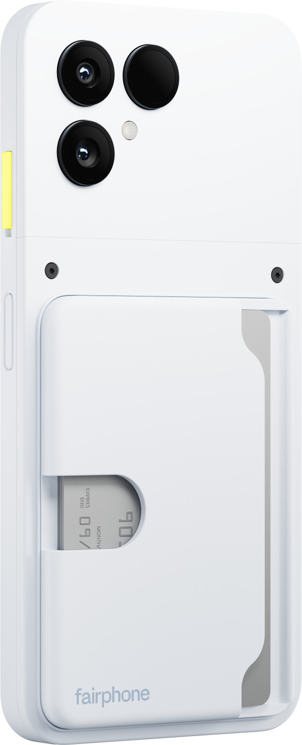 Fairphone Card Wallet for the Fairphone 6 White product in use