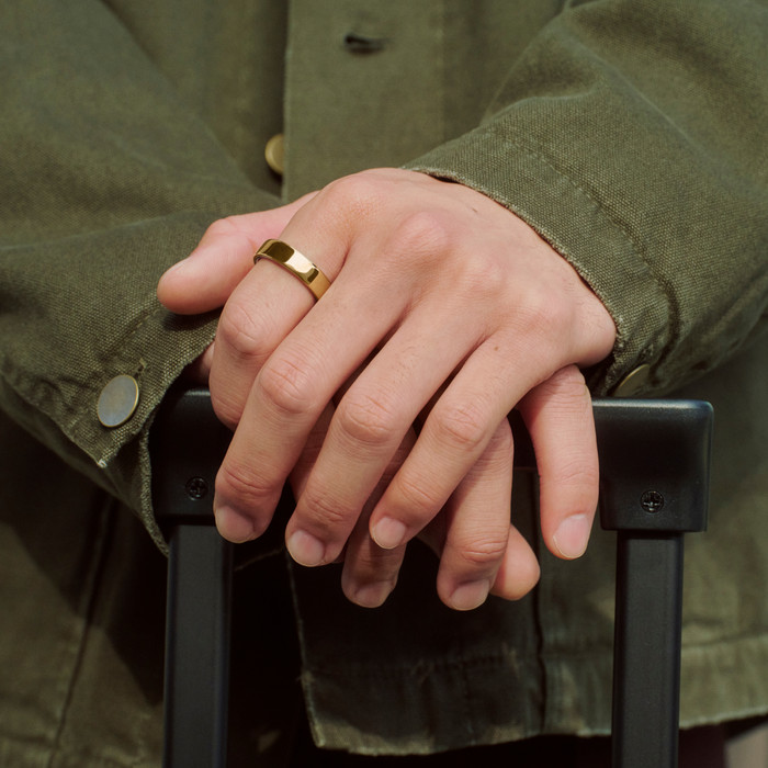 Oura Ring 5 Größe 7 Gold visueller lieferant