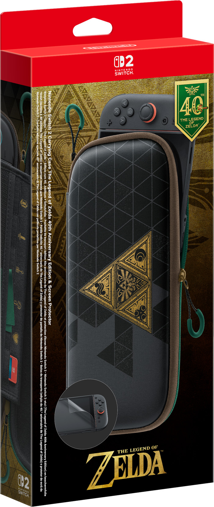 Nintendo Switch 2 Schutzhülle The Legend of Zelda Edition zum 40. Jubiläum verpackung