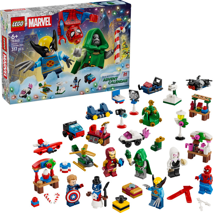 LEGO Marvel Advent Calendar 2026 76340 right side