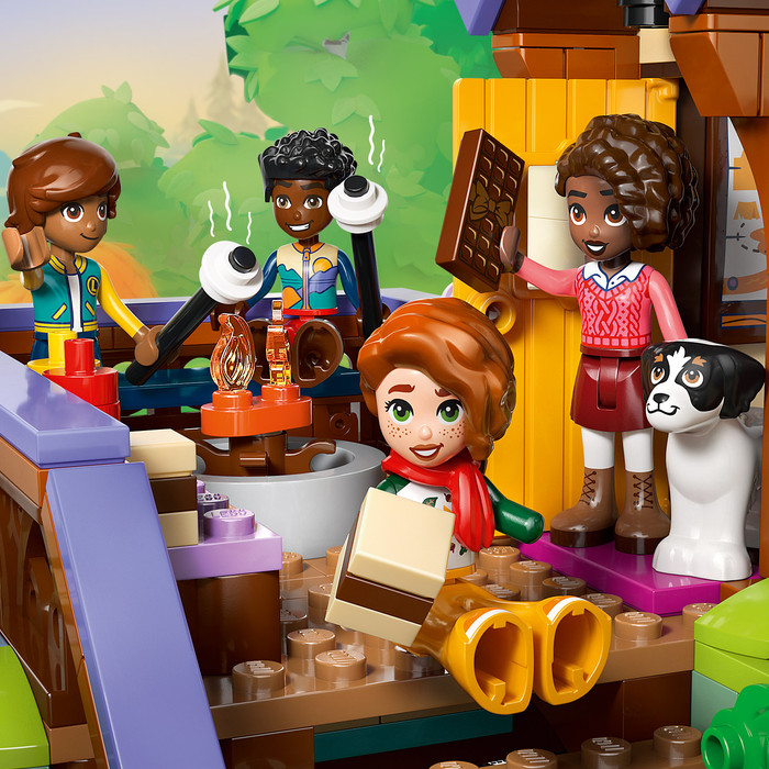 LEGO Friends Cozy Fall Forest Cabin 42705 product in use