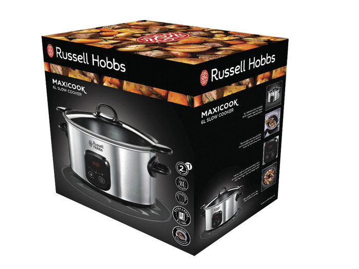 Russell Hobbs MaxiCook Searing Slowcooker 6L packaging