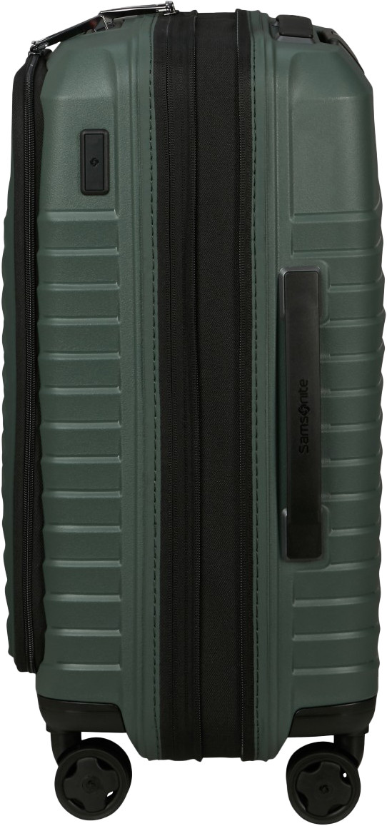 Samsonite Intuo Spinner Easy Access Expandable 55 cm Olive Green linke seite