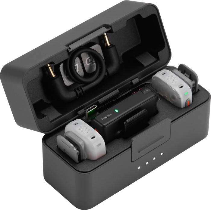 DJI Mic Mini 2S Charging Case inside