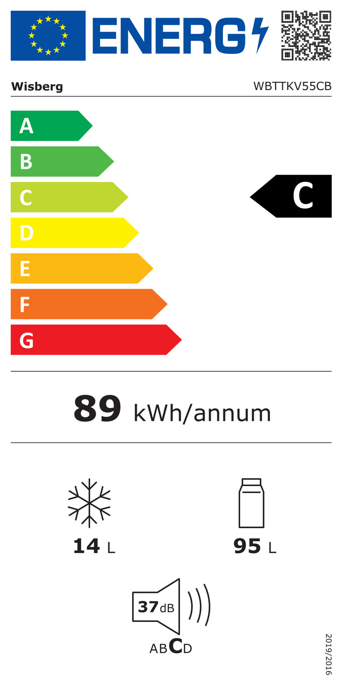 Wisberg WBTTKV55CB energielabel