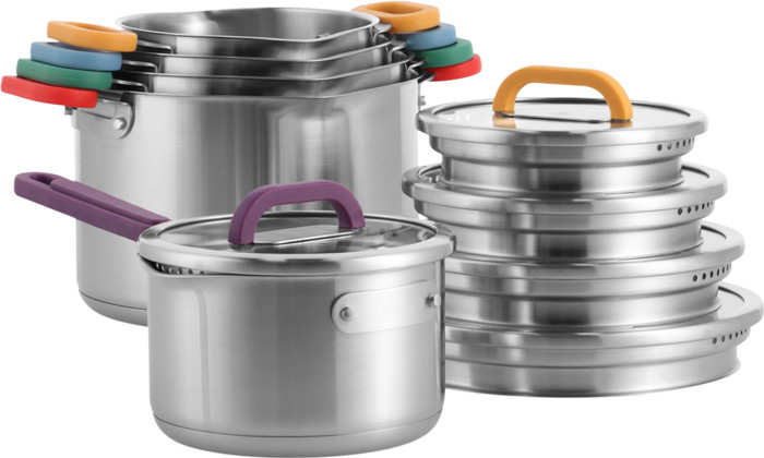 BK Arts & Crafts Limited Edition 5-teiliges Kochtopfset vorne