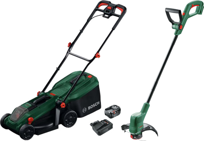 Bosch Rotak 18V-32 + Bosch EasyGrasCut 18 + Bosch Starterset 18V 4,0 Ah Main Image