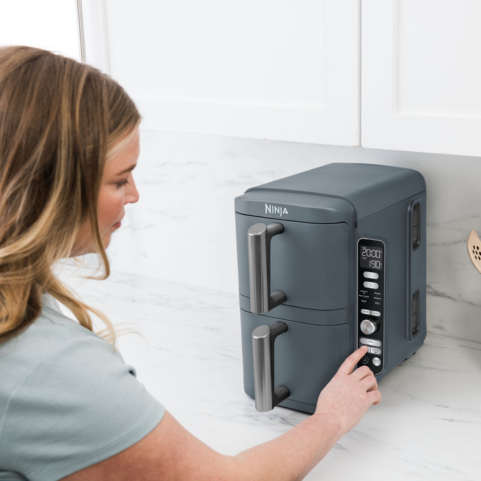 Ninja Double Stack XL Airfryer Blue product in use