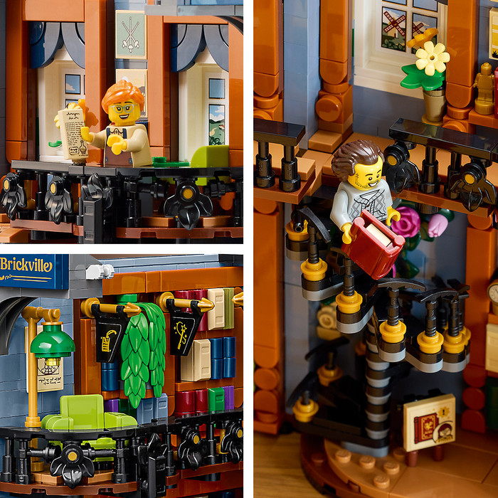 LEGO Icons Bookend: Bookstore 11379 product in use
