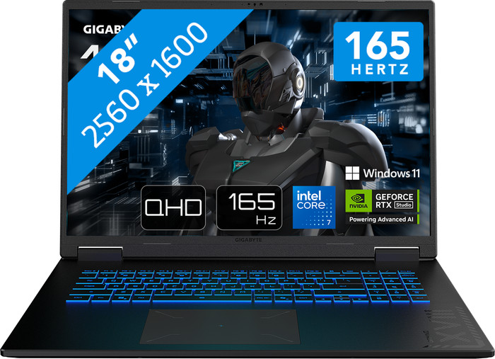 GIGABYTE GAMING A18 PRO DYJG3DEBC4SH - 18" - Intel Core 7 - 32GB RAM/1TB SSD - RTX 5080 Main Image