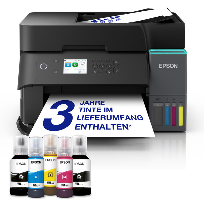 Epson EcoTank ET-3950 + 1 Set zusätzliche Tintenflaschen visueller lieferant