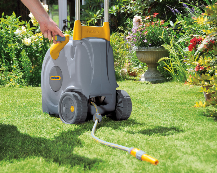 Hozelock Fast Cart 40 m produkt in gebrauch